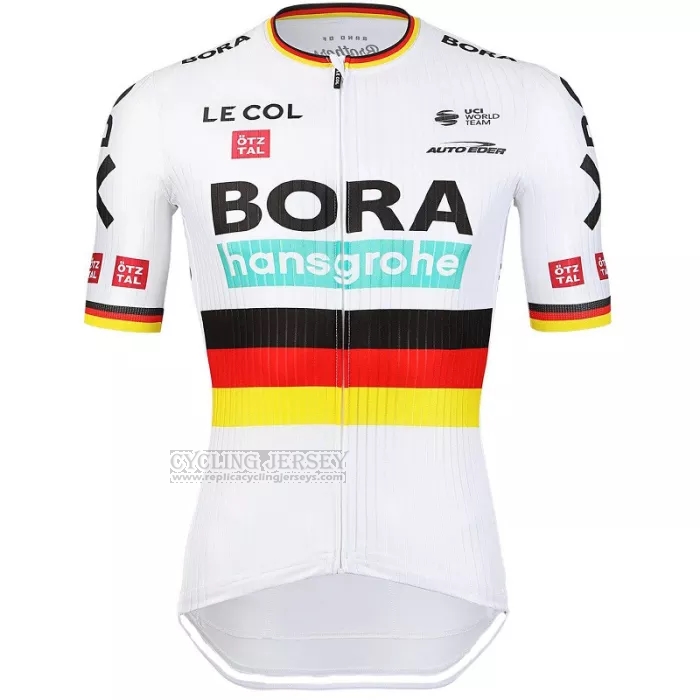 2022 Cycling Jersey Bora-Hansgrone Black Red Yellow Short Sleeve and Bib Short